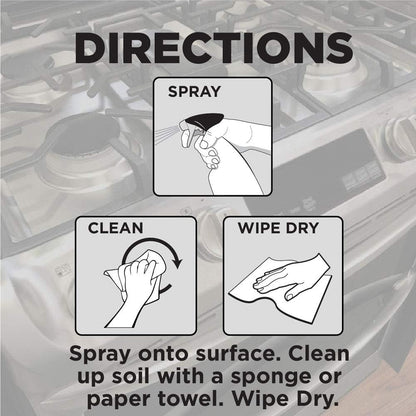 Weiman Gas Range Cleaner and Degreaser – Safe Lemon-Scented Stovetop Cleaner for Sensitive Households, Streak-Free Finish