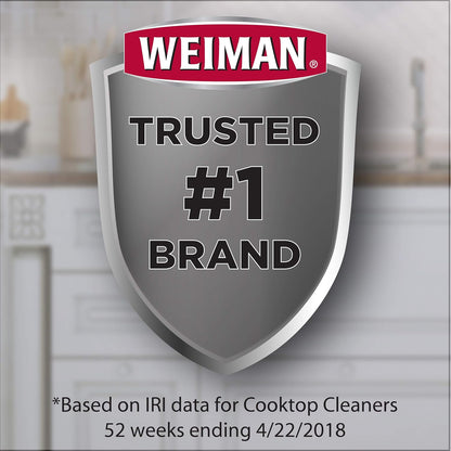 Weiman Glass & Ceramic Cooktop Kit – Worry-Free Cleaning for Family Kitchens, Includes Razor Scraper