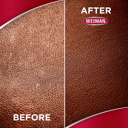 Weiman Leather Cleaning Wipes - Bedroom and Den Leather Care for Headboards, Accent Chairs, and Library Seating with Sun Fade Defense