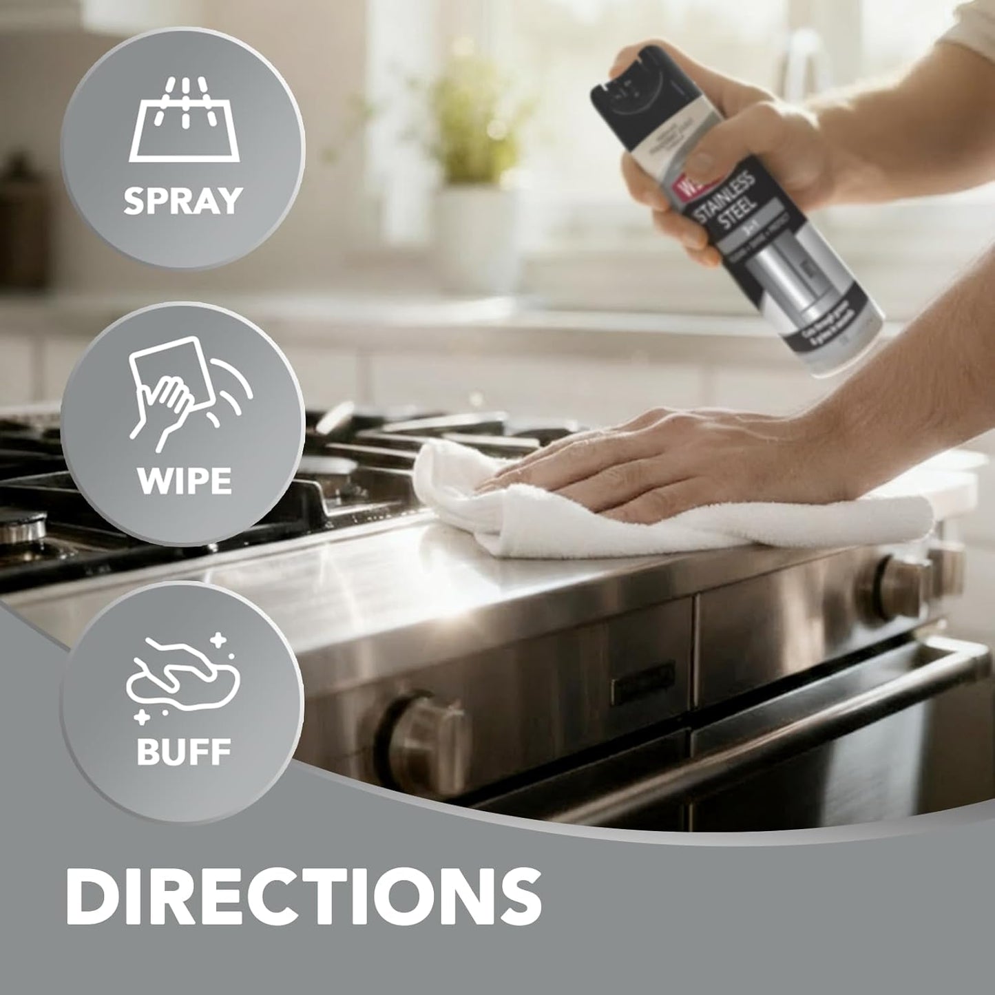 Weiman Stainless Steel Cleaner & Polish – Cozy Home Appliance & Sink Restorer