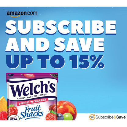 Welch's Fruit Snacks Berries 'N Cherries – Holiday Stocking Stuffer Snack for Kids and Adults, Bulk 40-Pack of 0.8 oz Bags