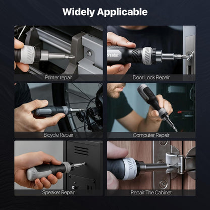 Wesdut All-in-One Ratcheting Screwdriver – Single Tool for Every Household Screw, Less is More