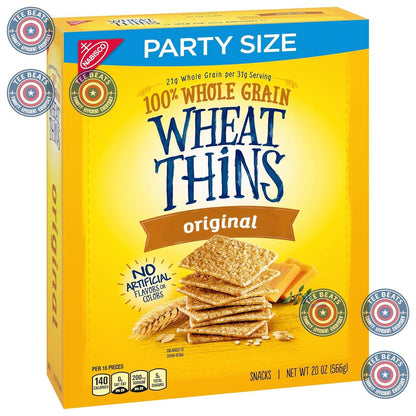 Wheat Thins Original Crackers – Patio Party Snack Cracker for Backyard BBQs