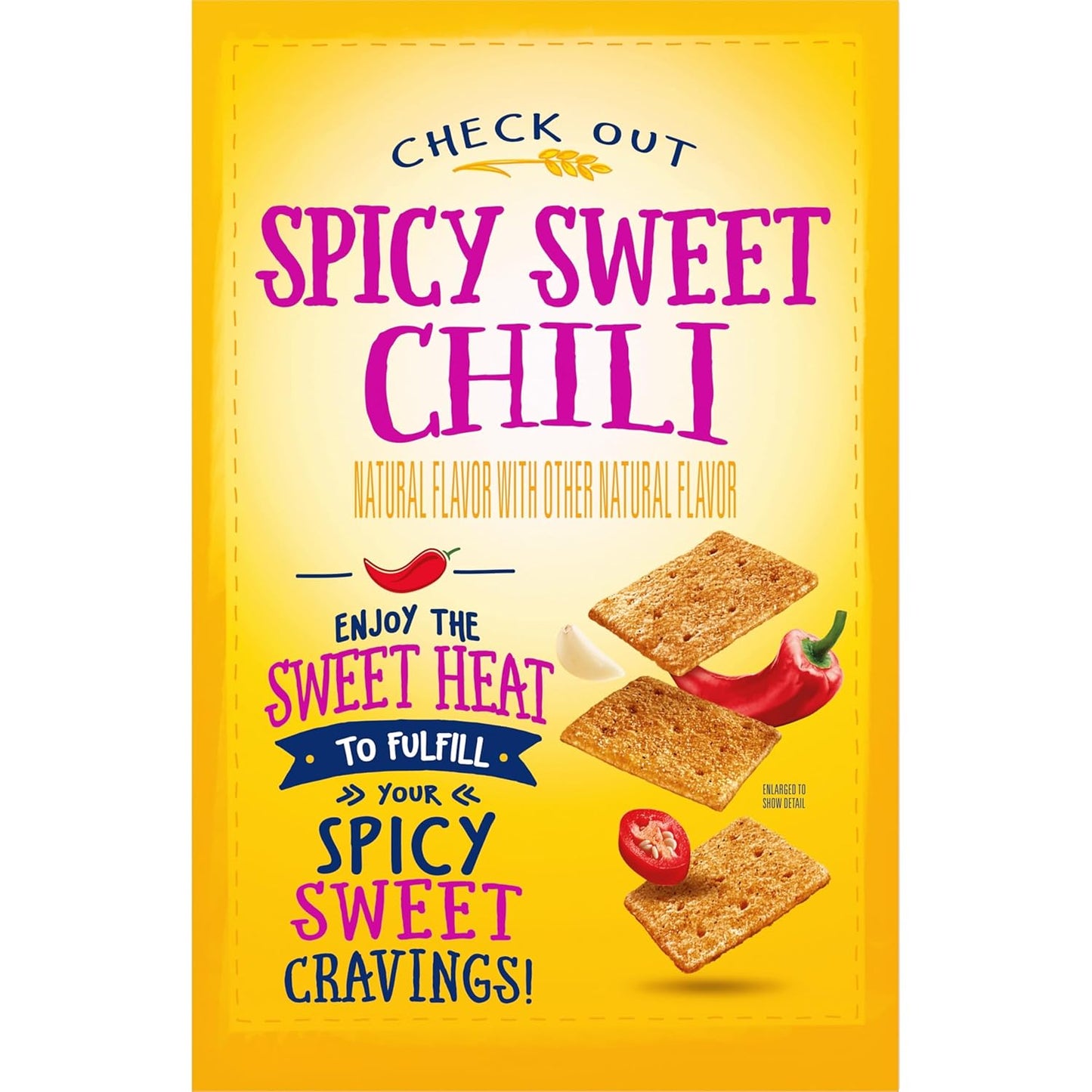Wheat Thins Spicy Sweet Chili Crackers – No Artificial Flavors Snack Swap for Health-Conscious Home Office Breaks, 8.5 oz