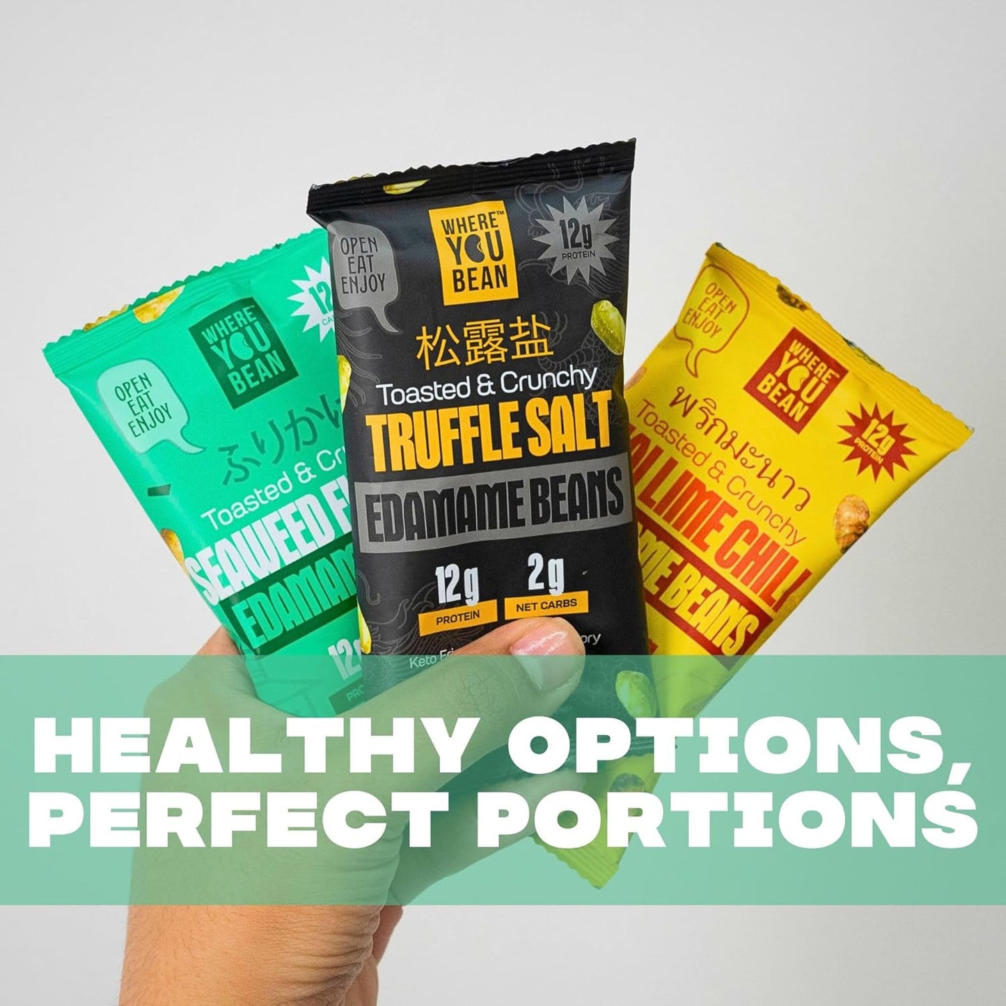 Where You Bean Dry-Roasted Edamame Beans – Portable Vegan Protein for Commute Bags and Mid-Morning Work Snacks