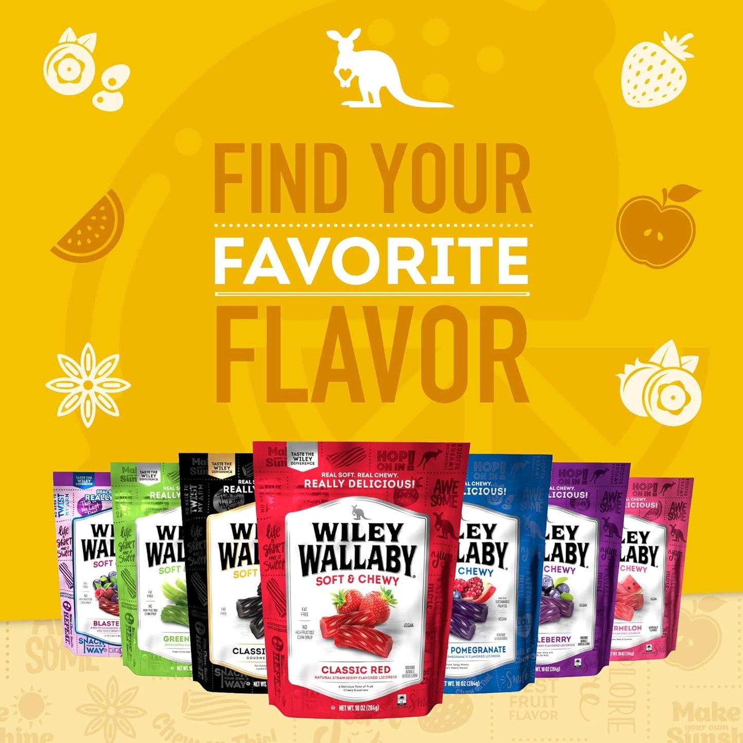Wiley Wallaby Licorice – Lower-Sugar Soft Lemonade Twists for Clean-Eating Pantries and Snack Jars