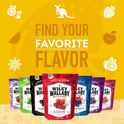 Wiley Wallaby Licorice – Lower-Sugar Soft Lemonade Twists for Clean-Eating Pantries and Snack Jars