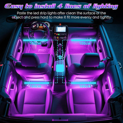 Winzwon APP Controlled Color Changing Lights – Safe Around Kids and Pets, Low Heat Flexible LED Strip