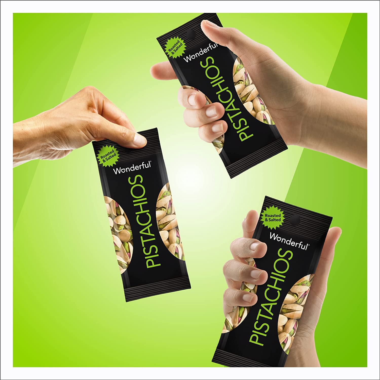 Wonderful Pistachios Pack of 9 Single-Serve Bags – Healthy Gift Basket Addition for Holidays