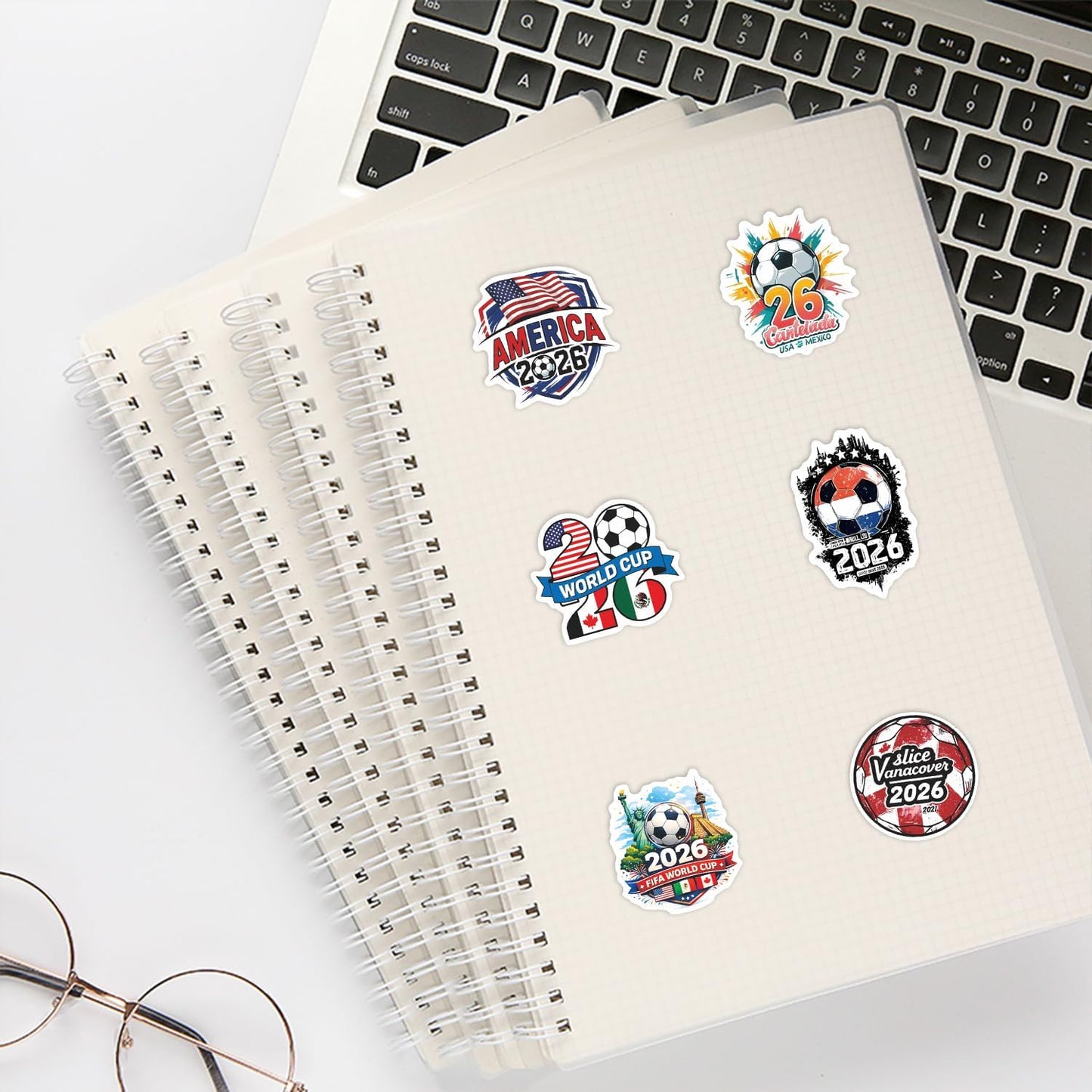 World Cup Football Soccer Stickers 50-Pack – Ready-to-Wrap Holiday Gift for Football Lovers, Coaches & Team Captains