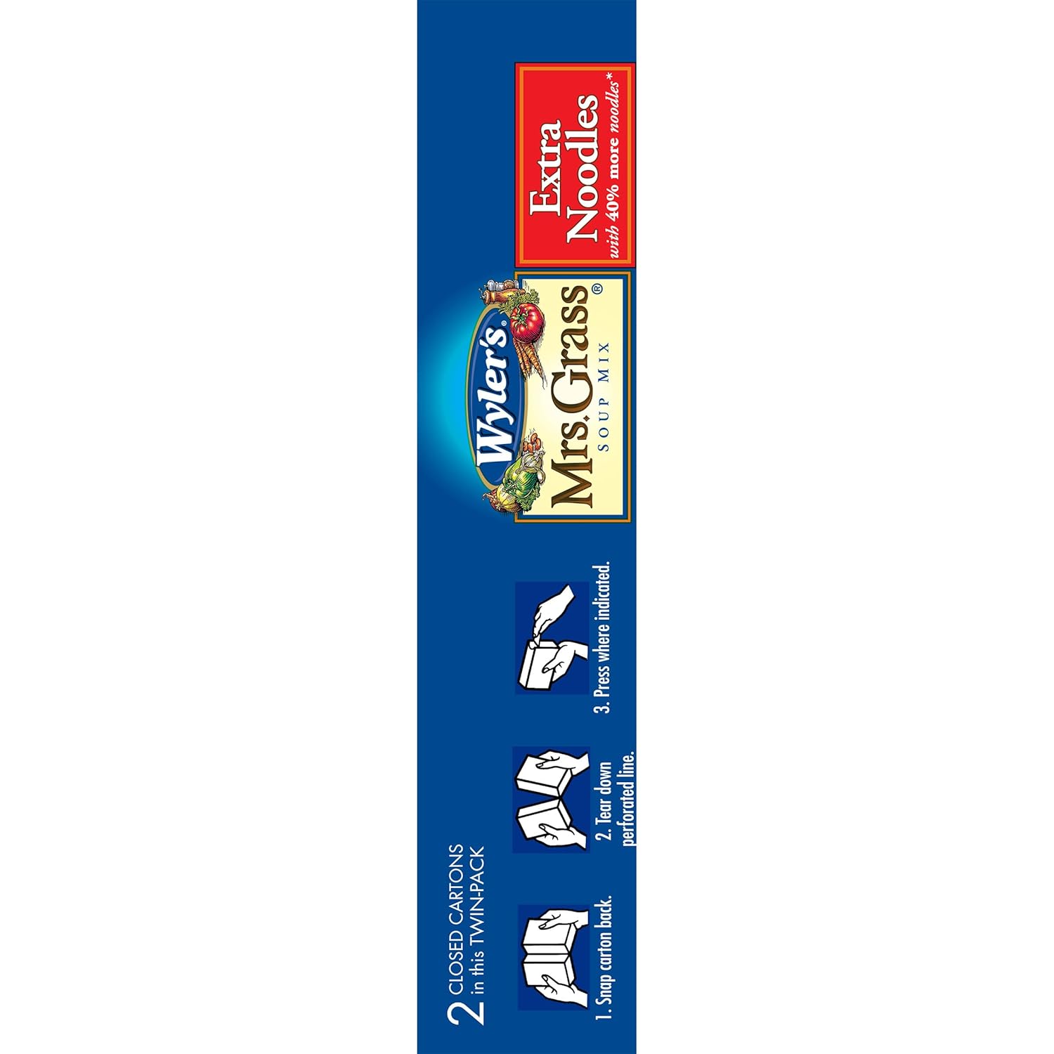Wyler's Mrs. Grass Extra Noodles Soup Mix – Quick Lunchbox Soup for Picky Eaters at Home