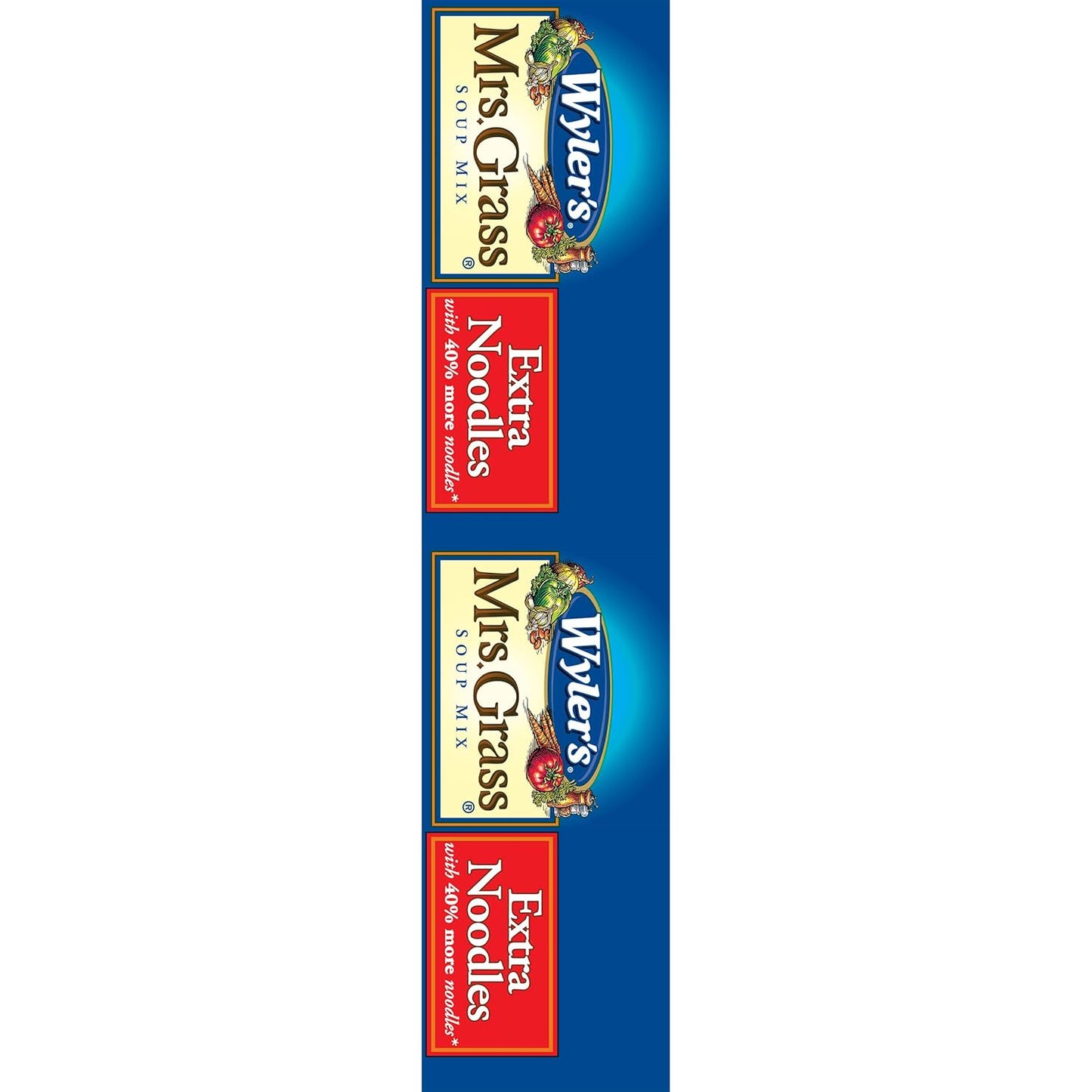 Wyler's Mrs. Grass Extra Noodles Soup Mix – Quick Lunchbox Soup for Picky Eaters at Home