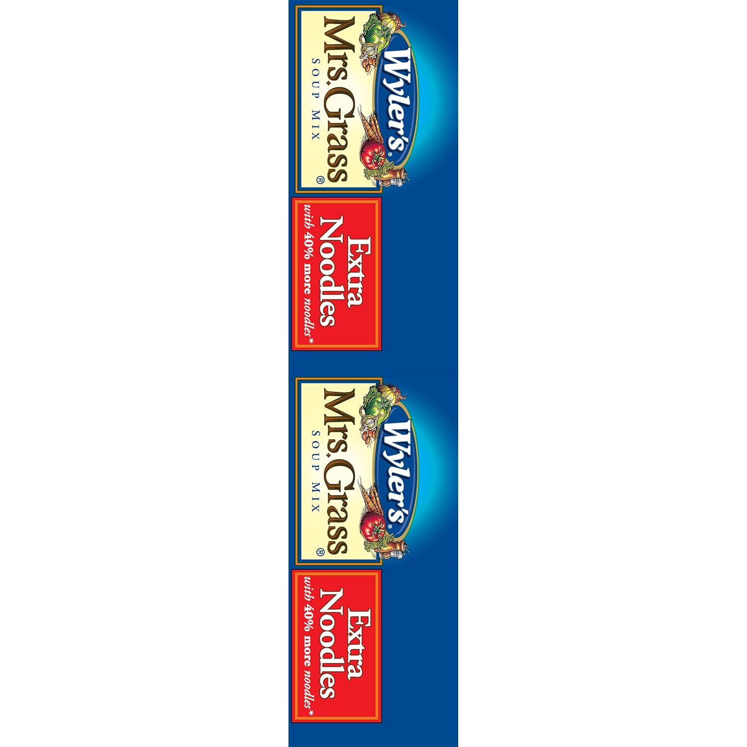 Wyler's Mrs. Grass Extra Noodles Soup Mix – Quick Lunchbox Soup for Picky Eaters at Home