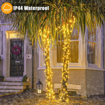 Xmars 100ft Connectable Fairy Lights – Thoughtful Birthday Gift for Mom & Women, Warm White Twinkle with Memory Timer