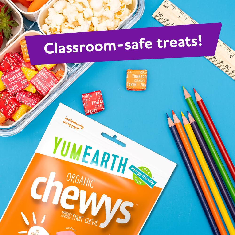 YumEarth Organic Chewys Gluten Free Candy Assortment – Feel Good Get Well Gift Basket Addition