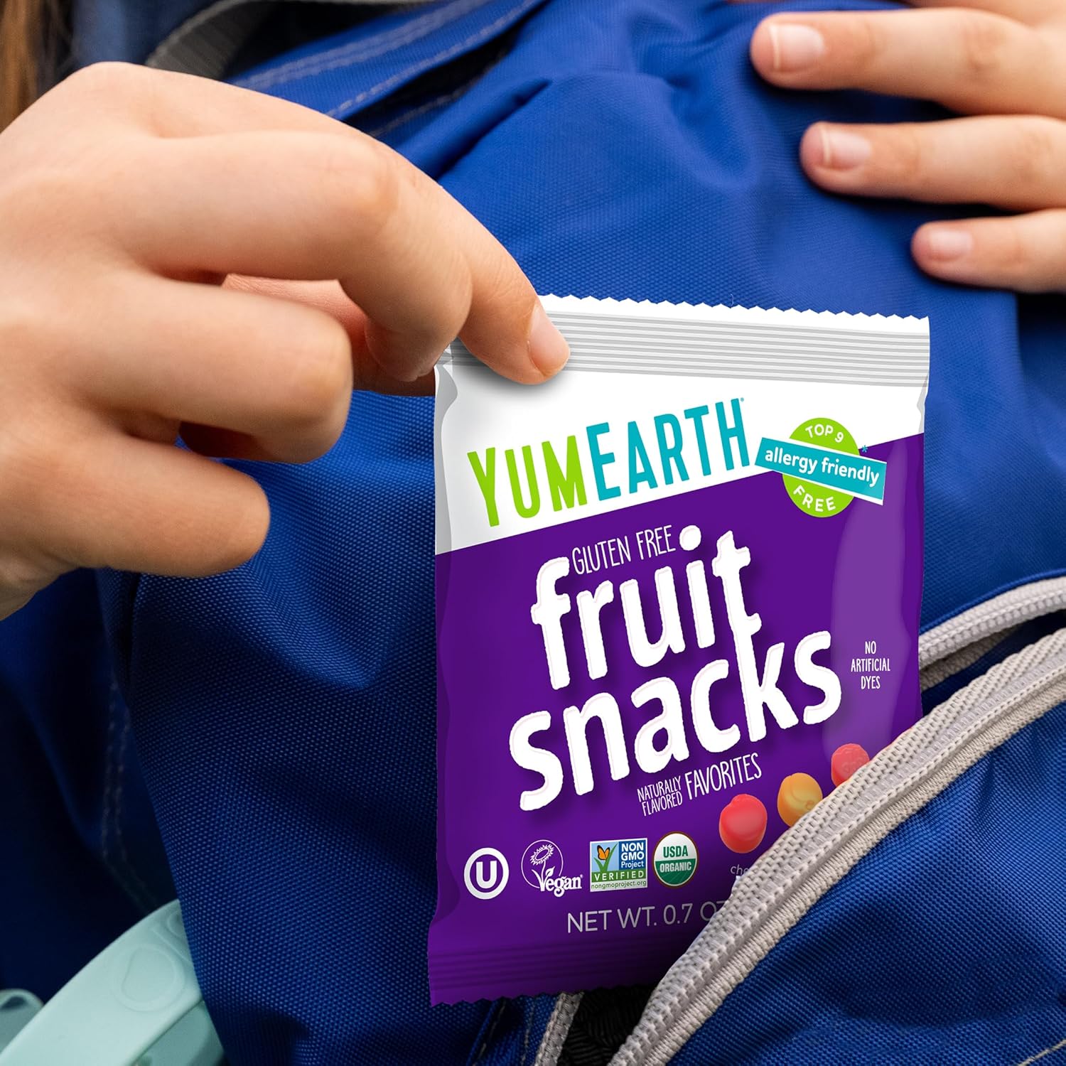 YumEarth Organic Gummy Snacks - Non Melting Snack for Picnics and Outdoor Adventures, 10 Count