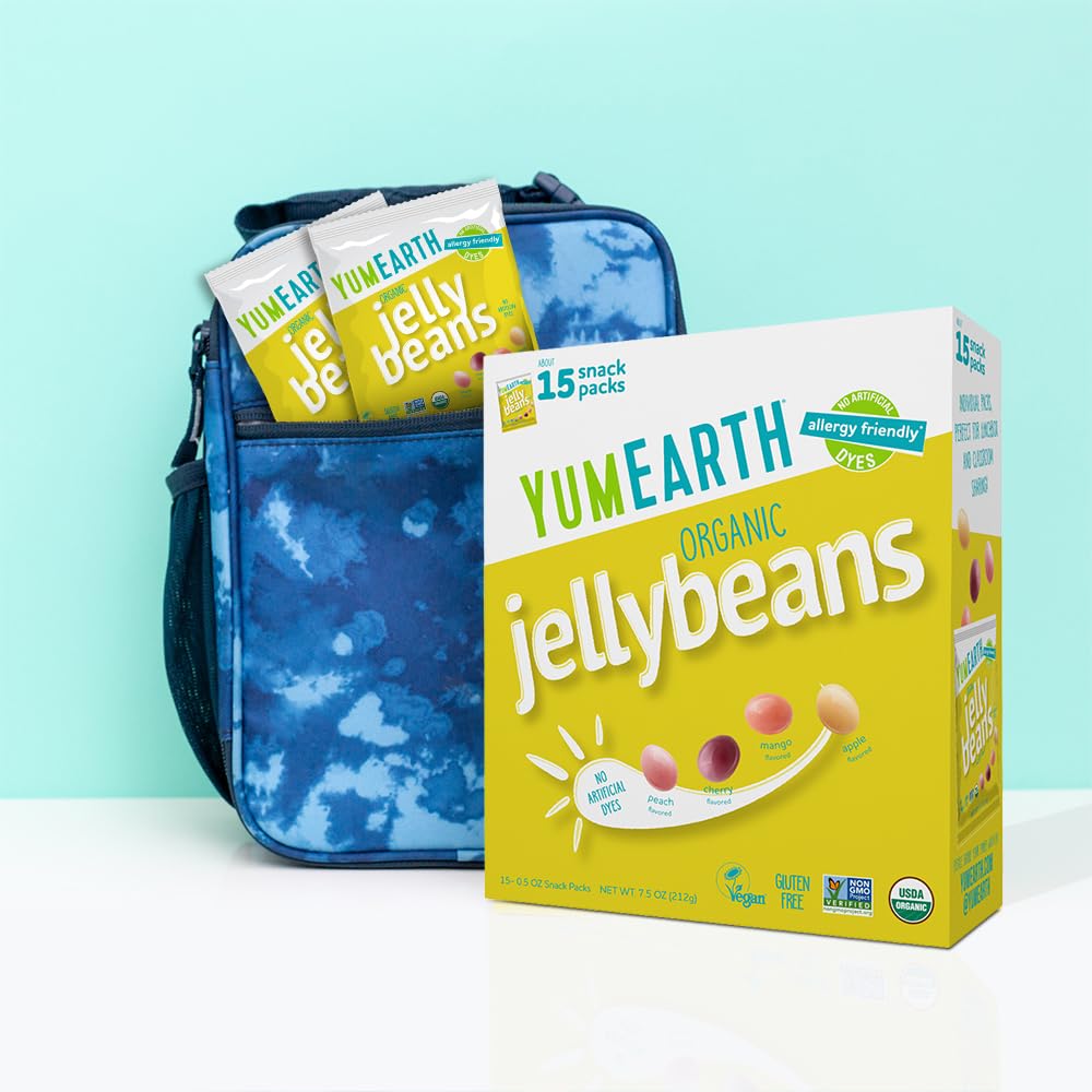 YumEarth Organic Jelly Beans – Clean Label Fruity Candy for Plant Based Adults and Health Conscious Pantry Stocking
