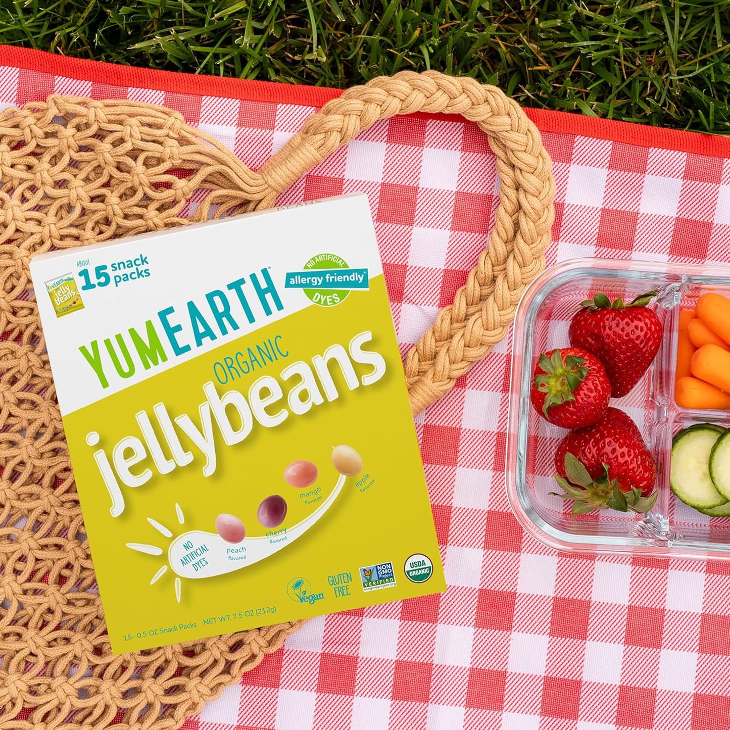 YumEarth Organic Jelly Beans – Clean Label Fruity Candy for Plant Based Adults and Health Conscious Pantry Stocking
