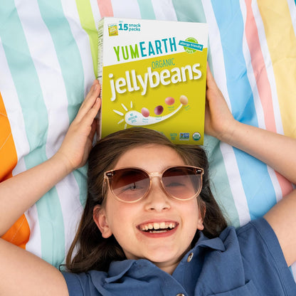 YumEarth Organic Jelly Beans – Clean Label Fruity Candy for Plant Based Adults and Health Conscious Pantry Stocking