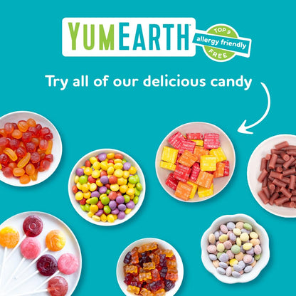 YumEarth Organic Lollipops - No Artificial Dye Candy Colored with Real Fruit and Vegetable Juices, 40 Count
