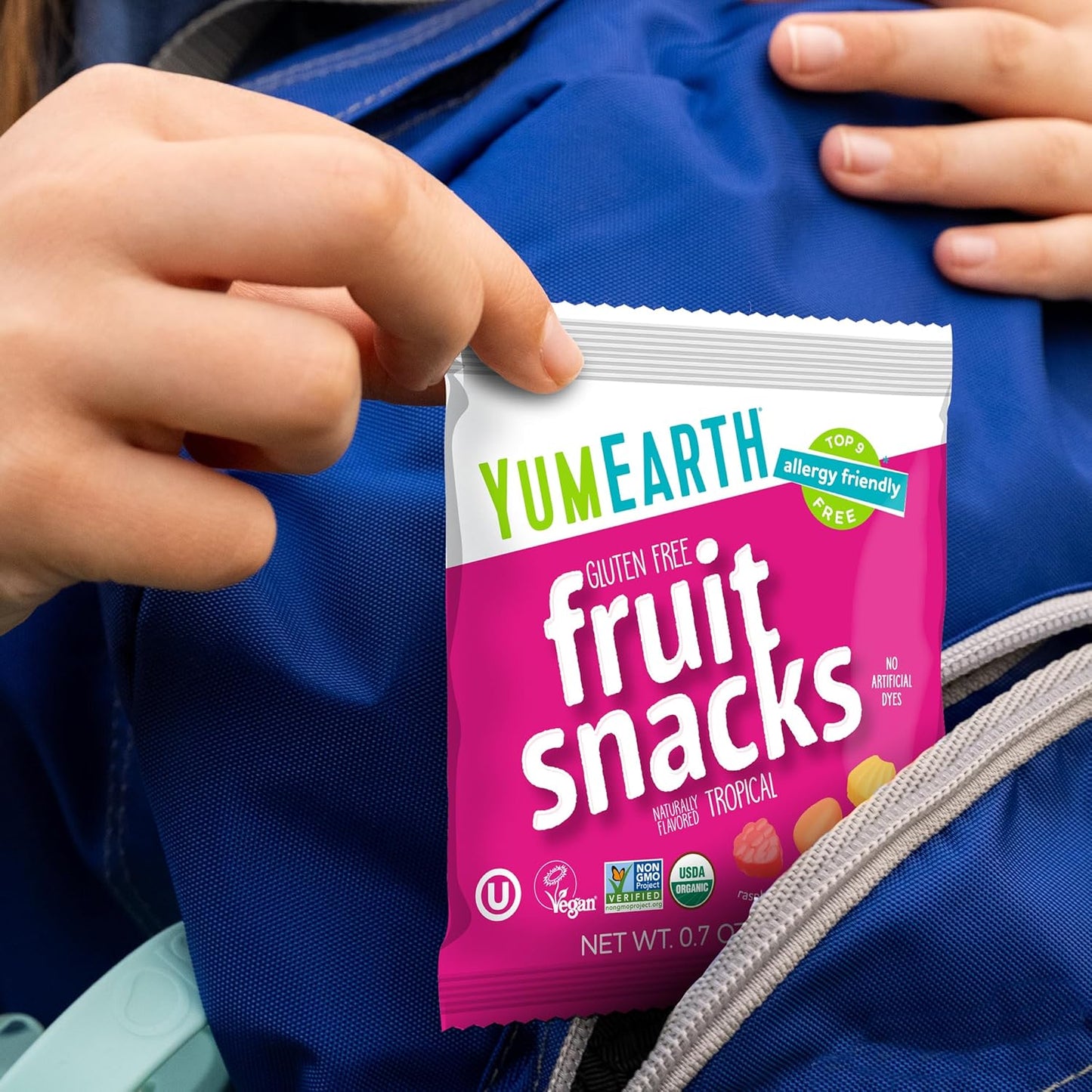YumEarth Single Serve Fruit Snack Packs – Travel Snack for Road Trips and Adventures