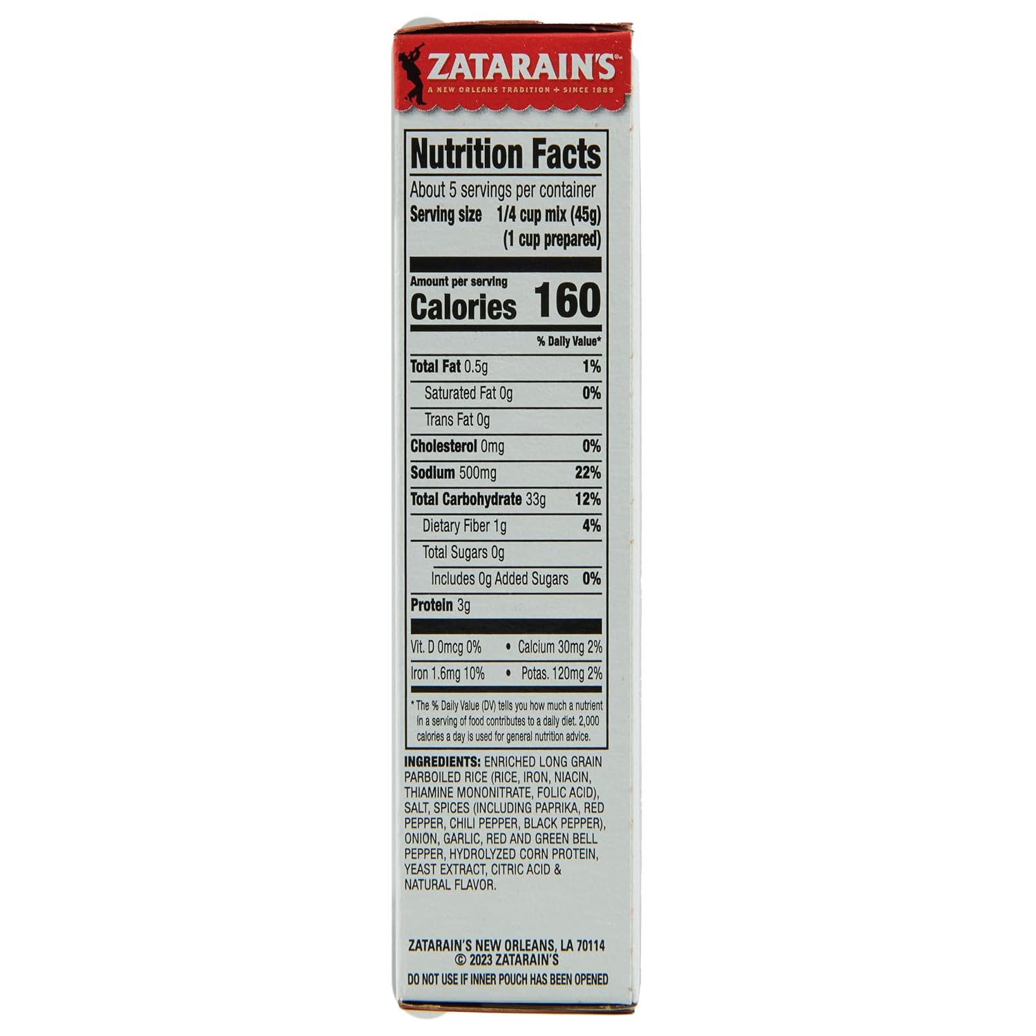 Zatarain's Jambalaya 8 oz Box – Pantry Friendly Dinner Solution for College Students and Young Adults