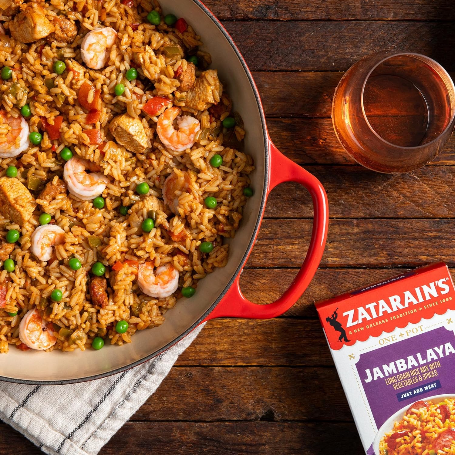 Zatarain's Jambalaya 8 oz Box – Pantry Friendly Dinner Solution for College Students and Young Adults