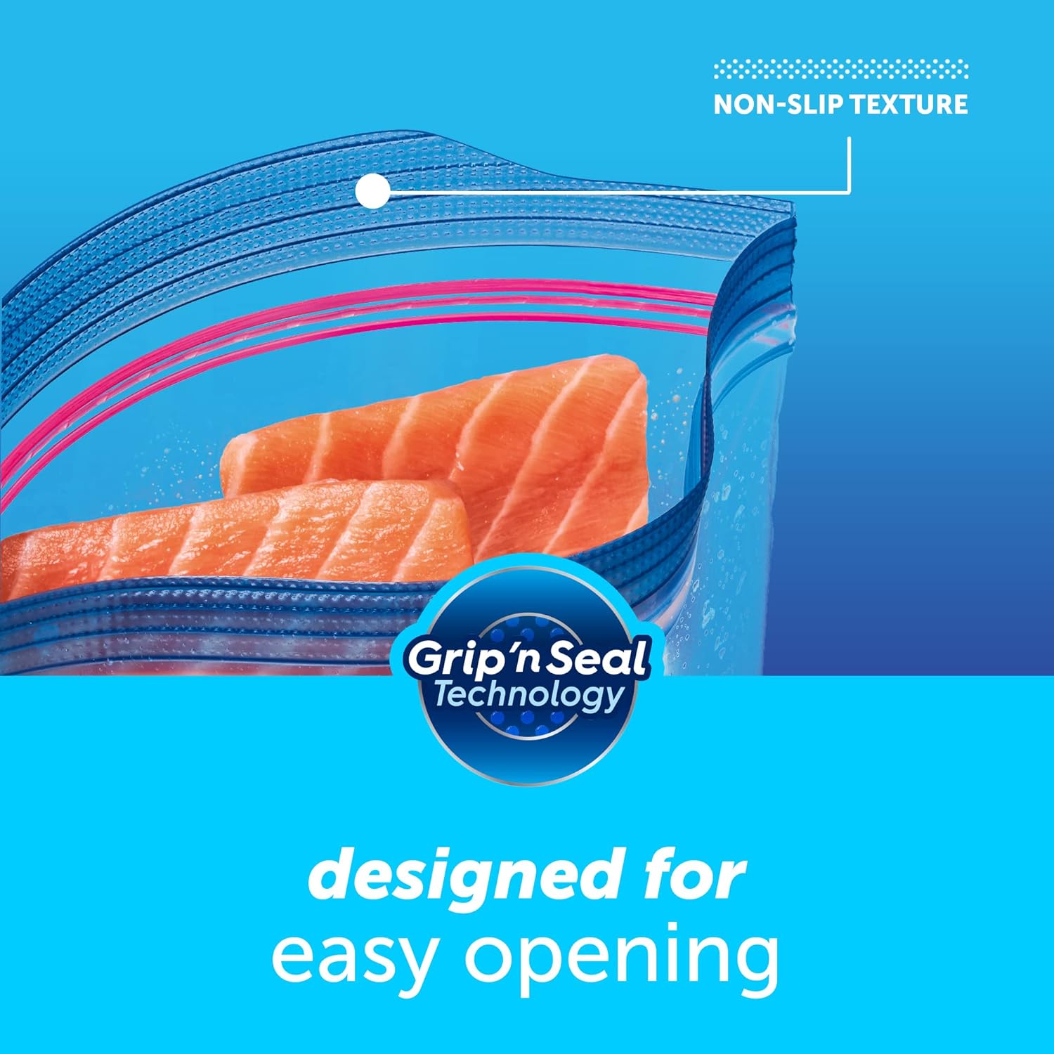 Ziploc Grip 'n Seal Pint Storage Bags, Freezer Burn Prevention for Mindful Whole-Food Meal Prep, 12 Count