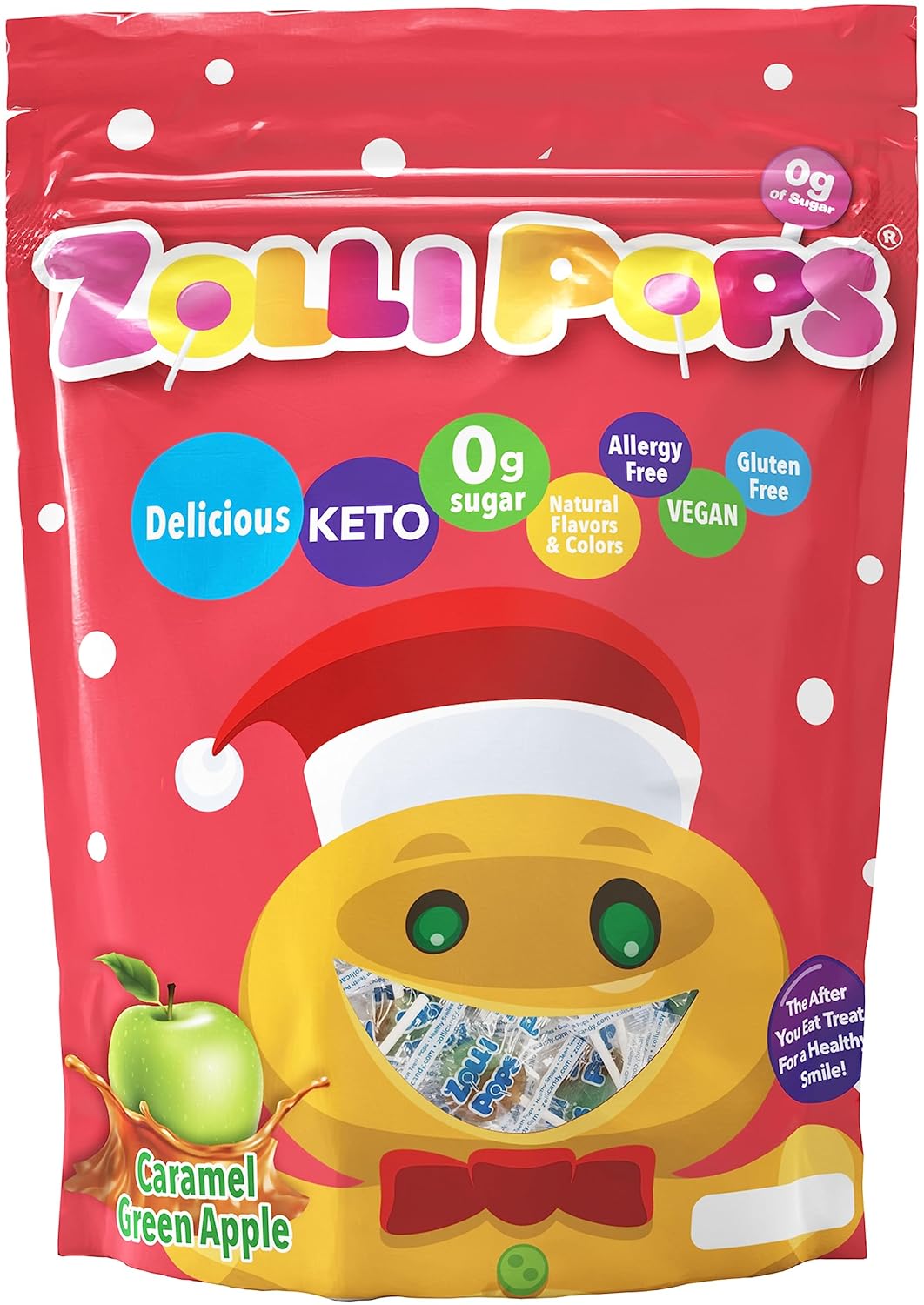 Zollipops Clean Label Hard Candy for Wellness Routines – No Maltitol, No Artificial Dyes Fruit Lollipops